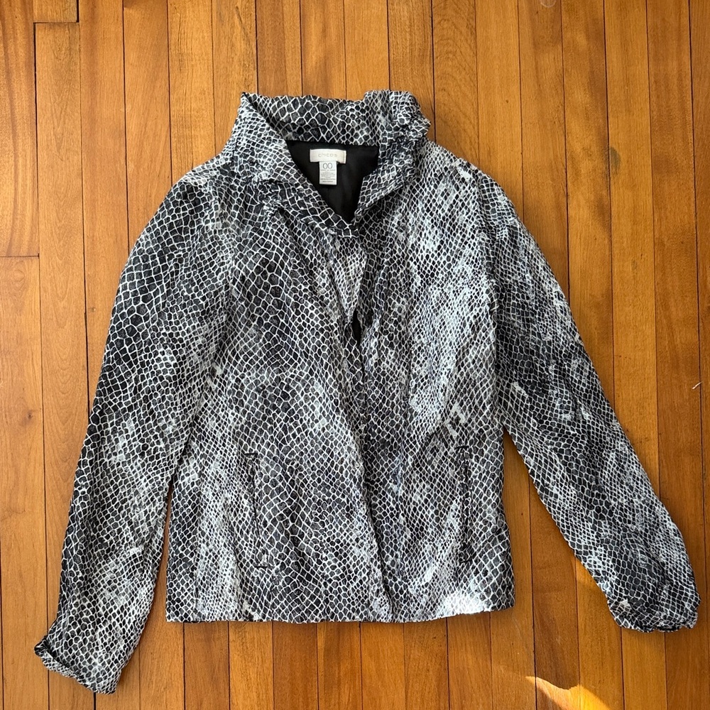 Chico's Animal Print Jacket